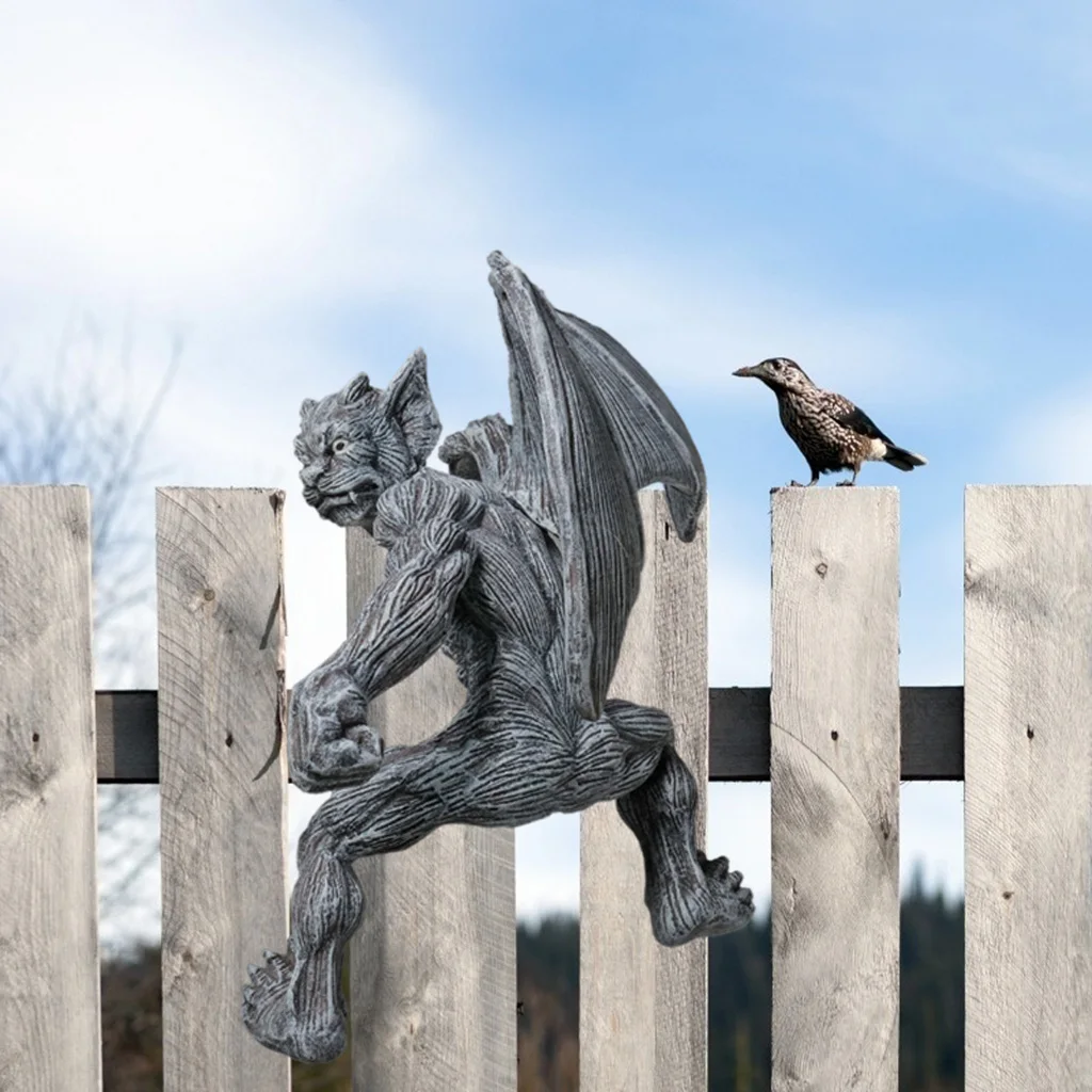 

Climbing Monster Sculpture Wall Hanging Decors Resin Statue Figurine Craft