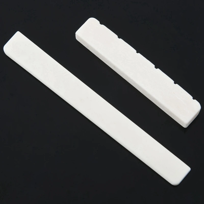 Белые гитарные части 6 строк Классическая гитара костяной мост седло и гайка