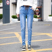 high waisted jeans for women vintage washed harem pants casual blue boyfriend jean streetwear fashion clothes