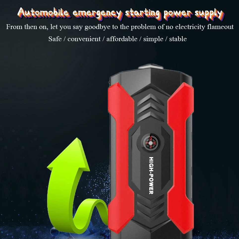 

Jump Starter 3000A Car Jump Starter 12V 98000mAh Vehicle Buster Booster Starting Device Auto Emergency Start Battery Power Bank