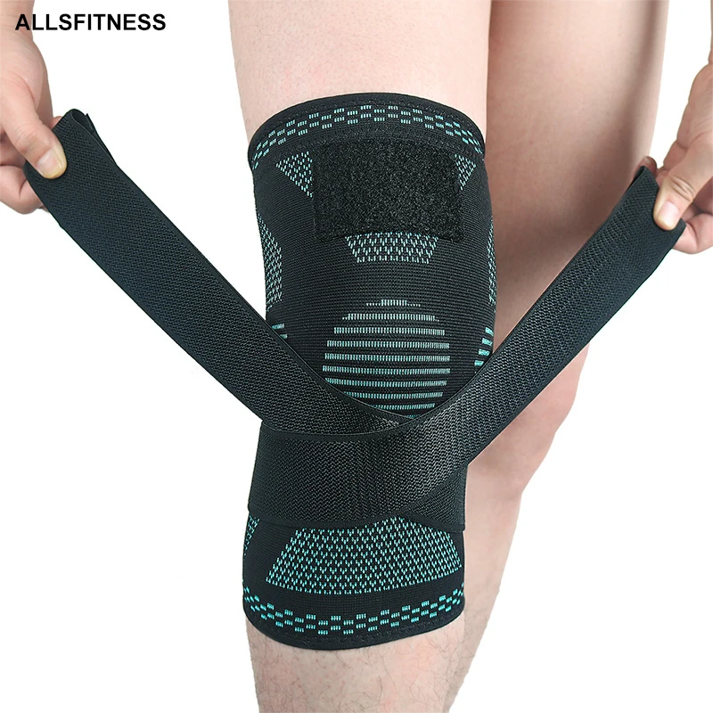 

1 PCS 3D Pressurized Fitness Kneecap Running Cycling Bandage Knee Support Braces Elastic Nylon Sports Pad Sleeve Kniebandage