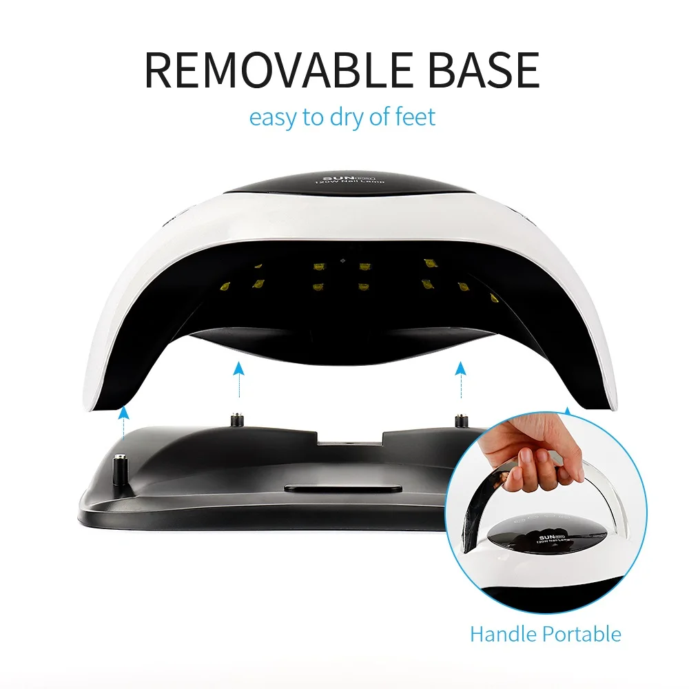 Смарт сенсор УФ лампа для ногтей Сушилка Светодиодный льда Маникюр Педикюр Гель