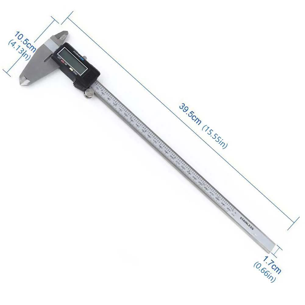 

Digital Caliper Vernier 300mm Metric Inch Ruler Accurately Measured LCD Display Stainless Steel Depth Gauge Measuring Tool