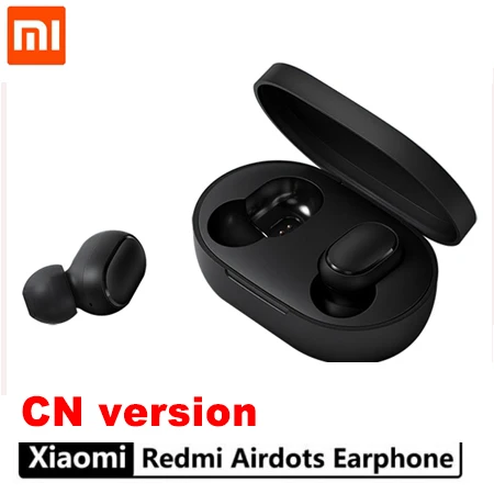 CN version Xiaomi Redmi Airdots True беспроводной Bluetooth 5,0 наушники TWS наушники Handsfree Eeadphones AI управление с микрофоном - Цвет: CN version