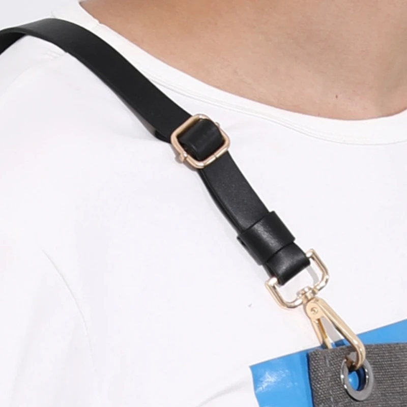 

K3NA Unisex Waterproof Canvas Work Apron with Adjustable Cross Back Straps Pockets