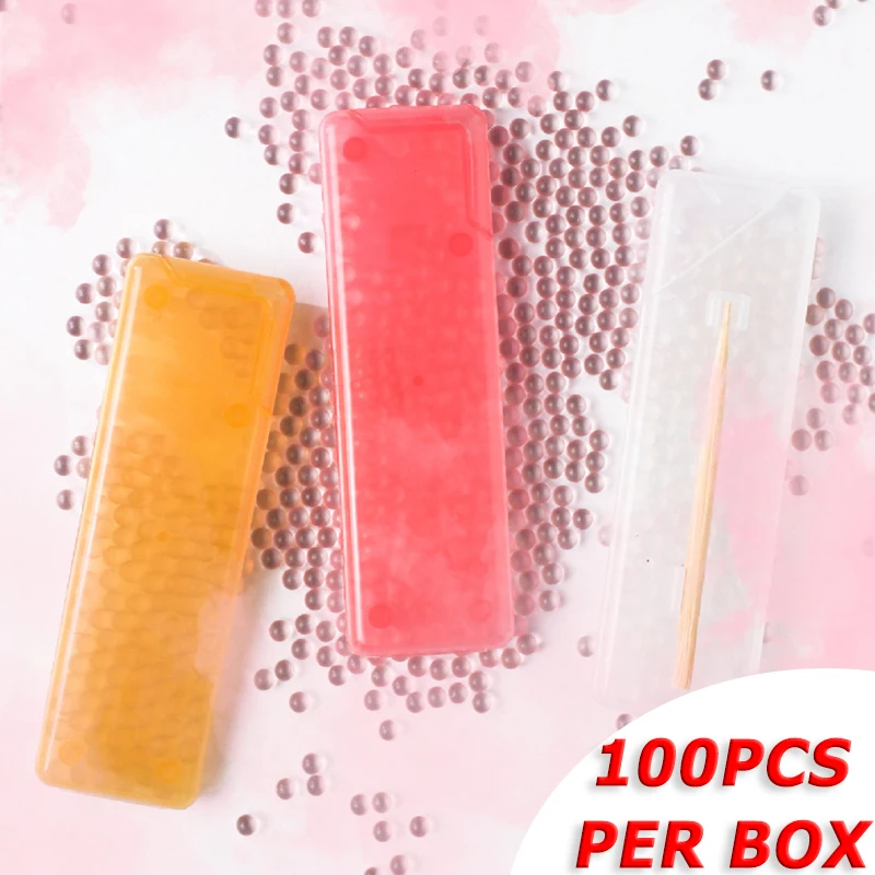 100 шт./кор. сигареты шоковой заморозки бусины фильтр капсула с палкой DIY Фрукты