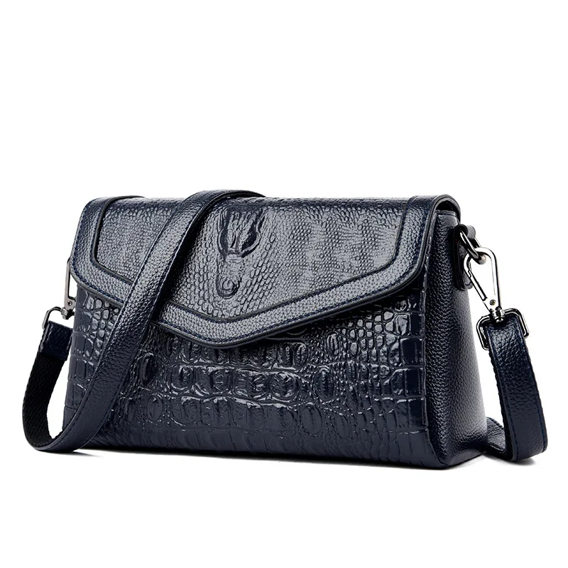 

Popular luxury Women's Genuine Leather Handbags Women Messenger Bag Fashion Alligator Shoulder Crossbody Bags For Women