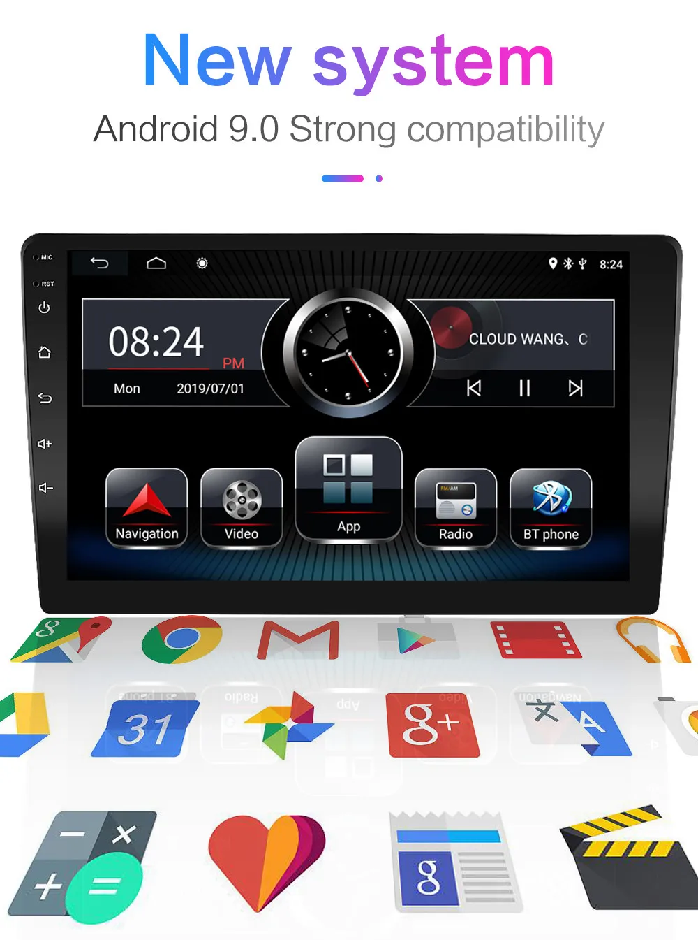 Android 9,0 автомобильный gps-навигатор для Mazda 2 Jinxiang DE Third generatio 2007 2008 2009 2010 2011- Автомобильный Радио мультимедийный плеер
