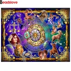 Алмазная живопись, 12 созвездий, фантазия, астрология, 5D алмазная вышивка, рукоделие, 3d Алмазная мозаика, вышивка крестом, Зодиак