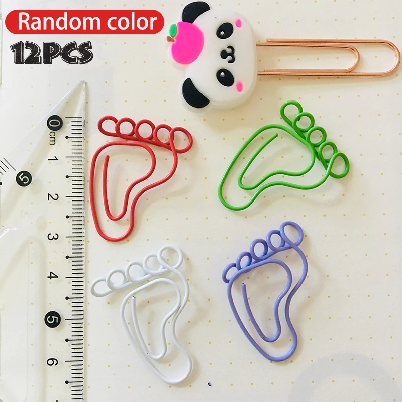 

Pack Foot Shape Paper Clips Creative Interesting Bookmark Clip Memo Clip Shaped Paper Clips For Office School Home JETTING