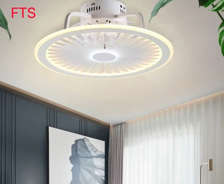 

Ультратонкий потолочный вентилятор, светильник, невидимая люстра в скандинавском стиле с электрическим вентилятором