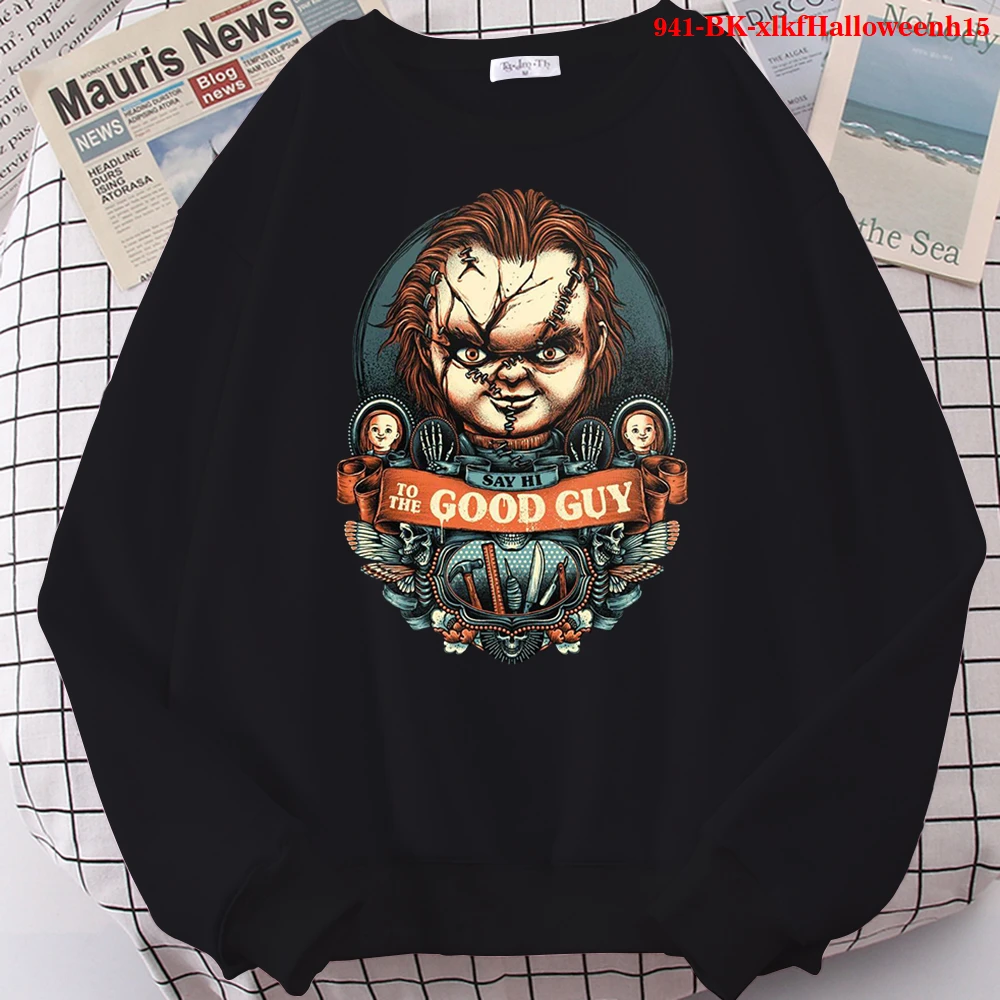 

Streetwear Horror Pattern Print Sweatshirt Hoodies Women/Men Casual Harajuku Hoody Sweatshirts Fashion Halloween Vintage Clothes
