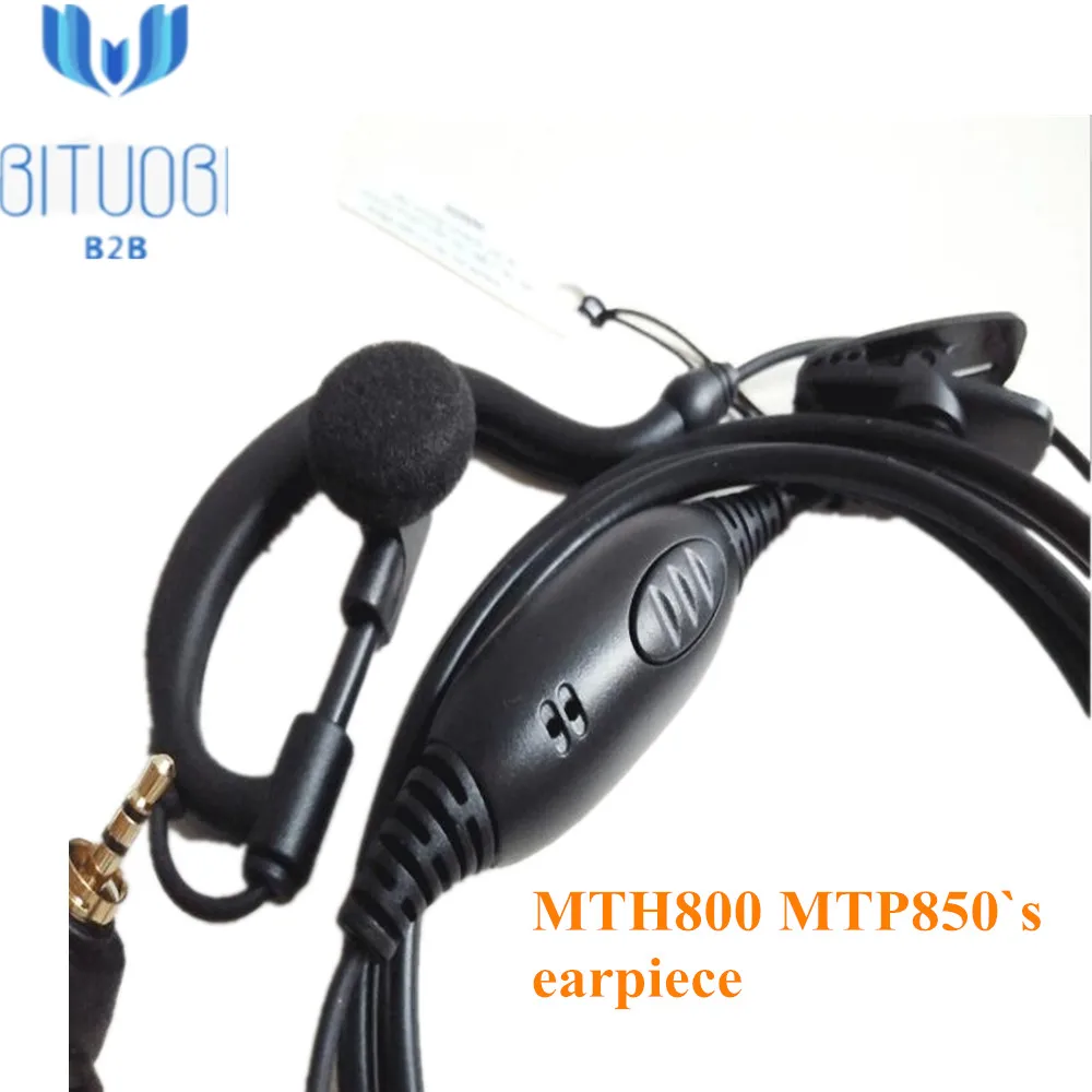 MTH800 MTP850 Walkie Talkie Радио гарнитура говорящая о двух-использовании наушников простое использование ушной затычки