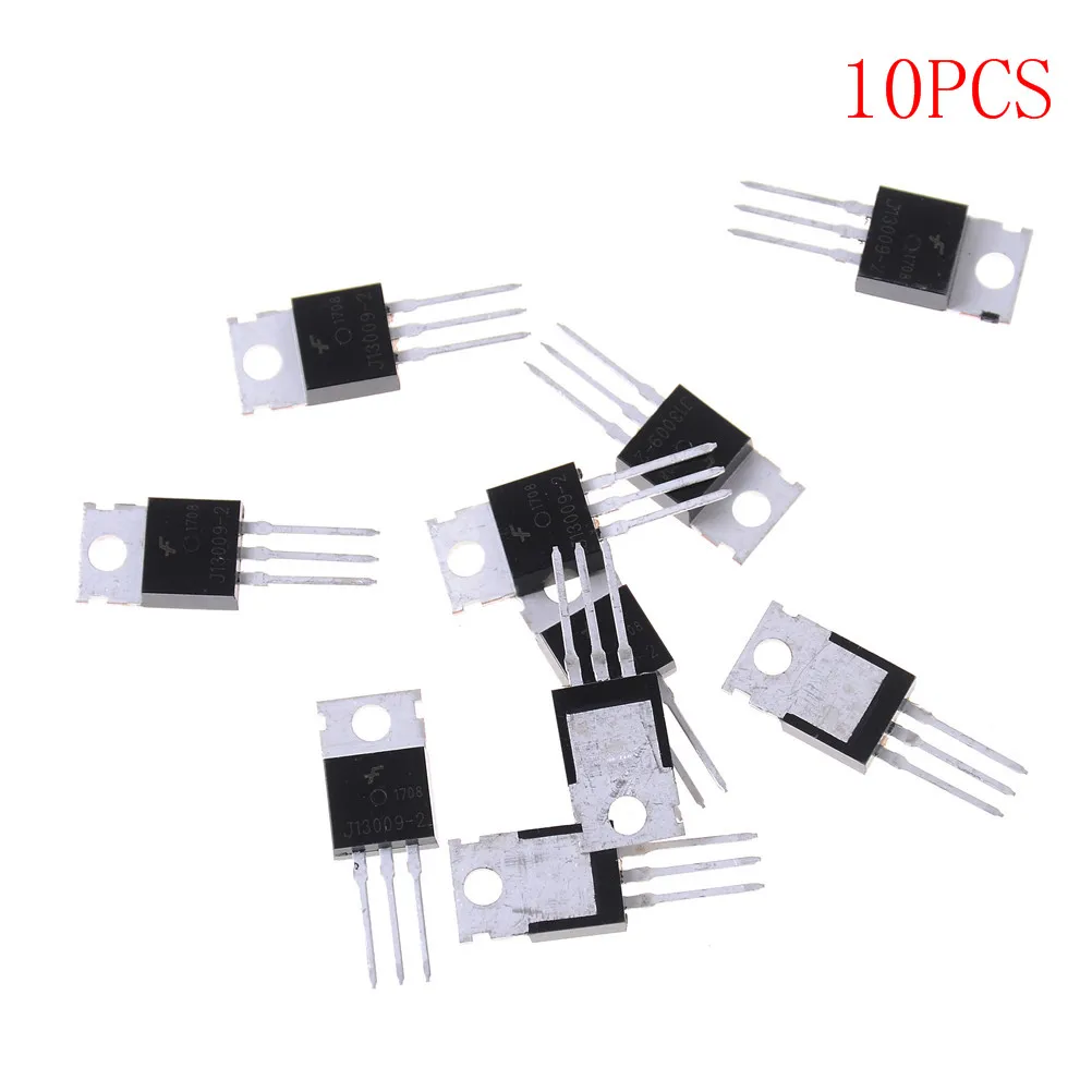 

10 Pieces Transistor J13009-2 E13009-2 E13009 TO-220 Triode Switch Accessories