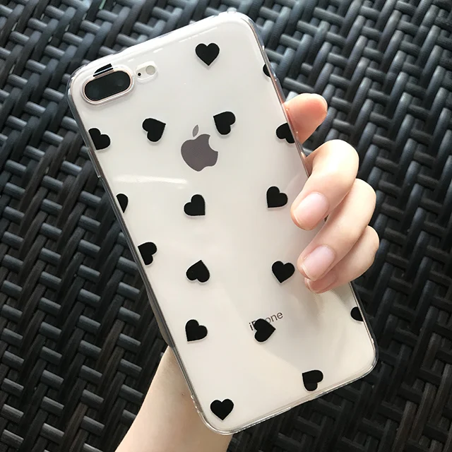 19 Чехол с узором любовь для iPhone X XS чехол для iPhone X XS 6 6s 7 7plus 8 8 plus мягкий силиконовый прозрачный чехол для телефона,чехол на айфон 7,чехол на айфон 8 - Цвет: 19