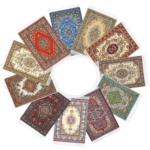 Миниатюрный ковер для кукольного домика ILAND 1:12, аксессуары для гостиной г., в турецком стиле