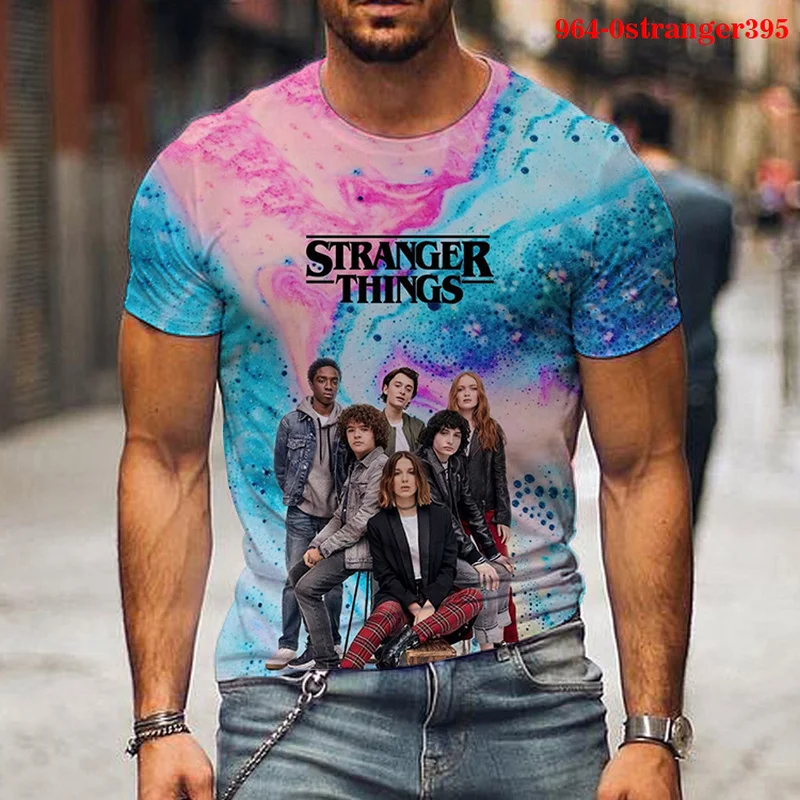 

Stranger Things 3D T Shirt Men/women Horror TV Series Stranger Thing Streetwear Boy/girl Kids O-Neck Funny Casual Tshirt Clothes