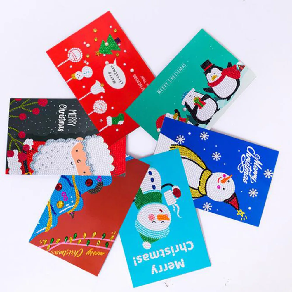 

Алмазная живопись, новая поздравительная открытка, Рождественская открытка «сделай сам», Рождественская Вышивка крестиком, поздравительн...