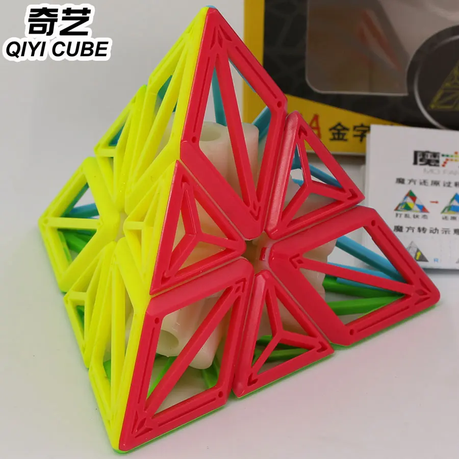 

Magic cube puzzle QiYi XMD DNA Pyramid 3x3x3 3x3 special shape stikerless cub educational twit wisdom cube toys game gift
