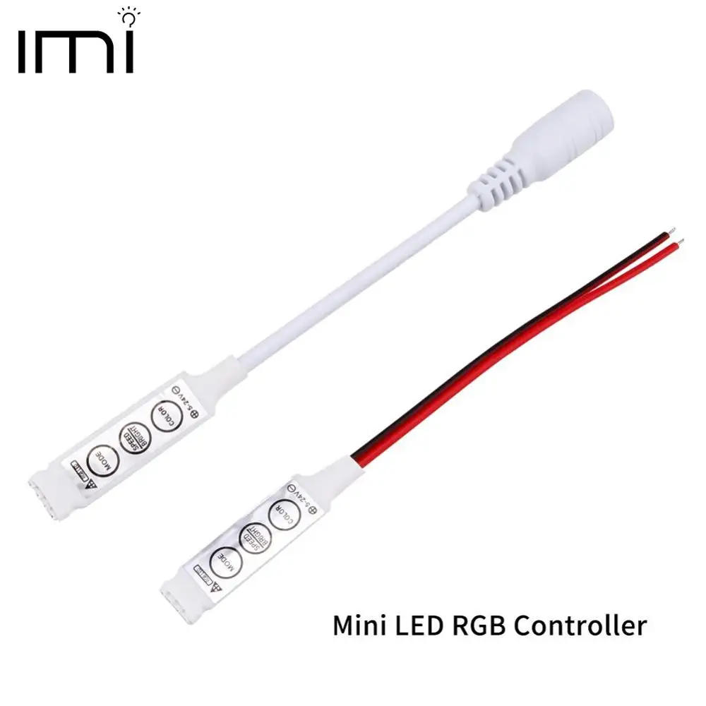 

LED RGB Controler DC12V Mini 3 Key 4Pin for led 3528 5050 strip light Brightness Dimmer