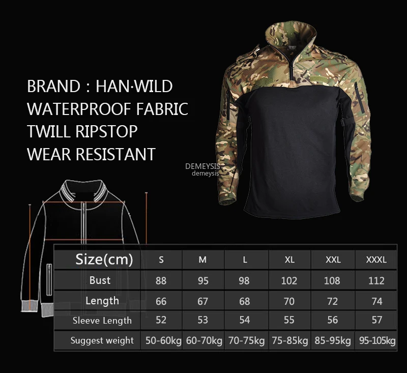 

Military Airsoft Uniform Tactical Camouflage Hunting Suits Airsoft Paintball Sniper Combat Shirt + Pants Cs Game Clothes