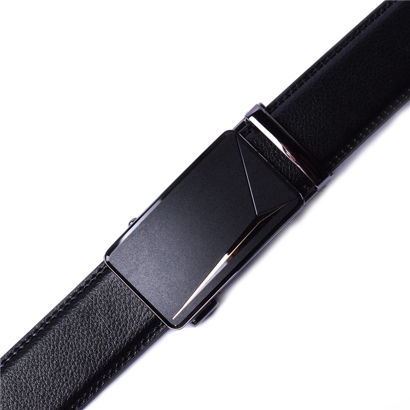 Мужской ремень черный натуральная кожа ремни для мужчин высокое качество