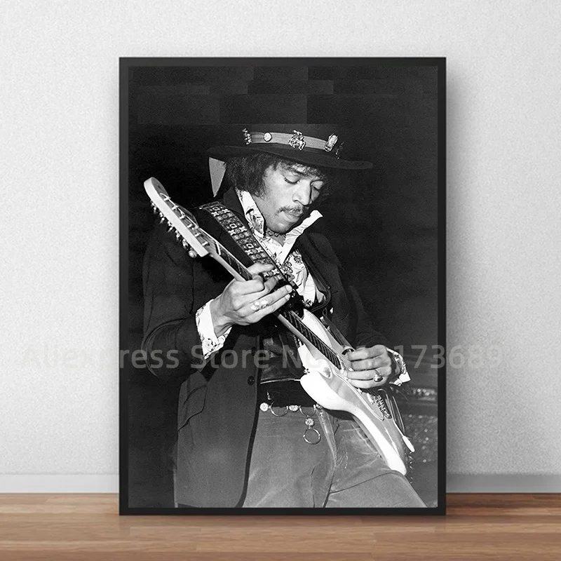 Jimi Hendrix постер певица печать рок музыка легенды настенное искусство домашний
