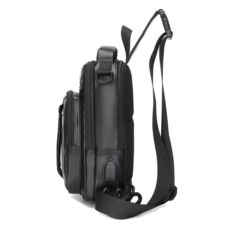

Daiwa Fishing Bag 2020 New Men's PU Shoulder Bag Chest Bag Multi-Function Business Casual Bag USB Charging Backpack