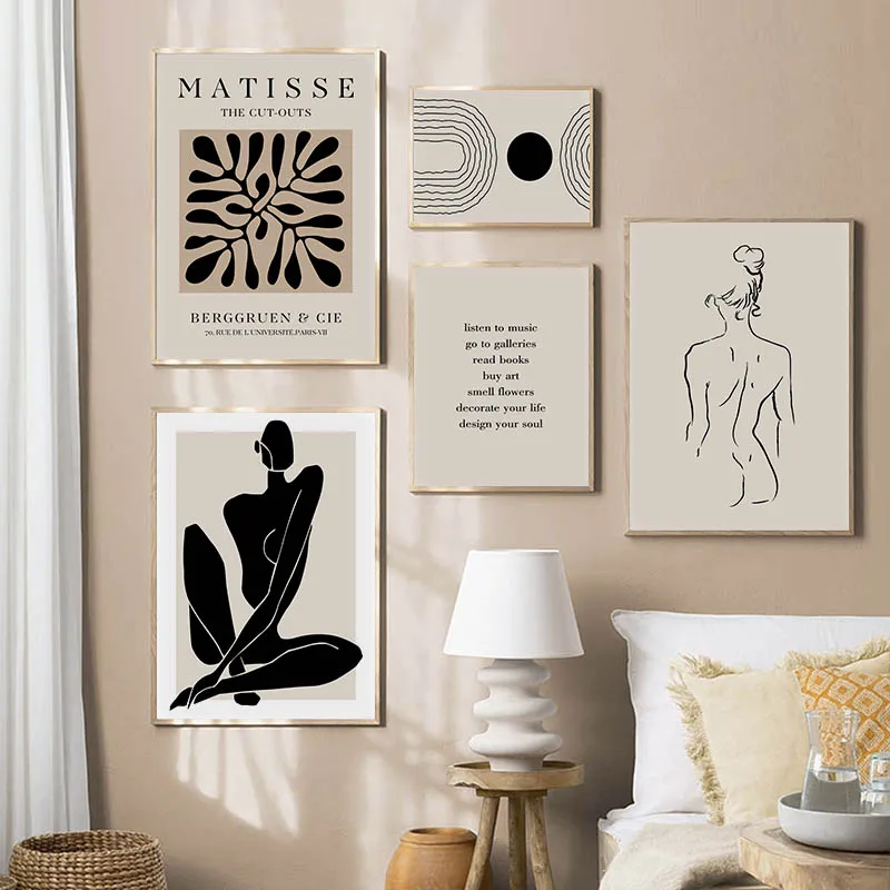 

Matisse Nude Woman Exhibition Art Vintage Poster Canvas Painting Posters Prints Wall Art Wall Decor Picture for Home Decoration