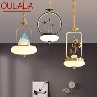 %c2%b7oulala new pendant light modern creative brass lamp fixtures led decorative for home stairs dining room