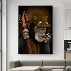 Современное художественное оформление стен животные граффити искусство обезьяна холст картина Куадрос настенные художественные плакаты печатные настенные картины для гостиной