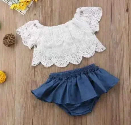 

Casual Sets Baby Bodysuit Plaid Printing Short Pants Headband Three-piece Girls Pure Cotton Pullover Sets