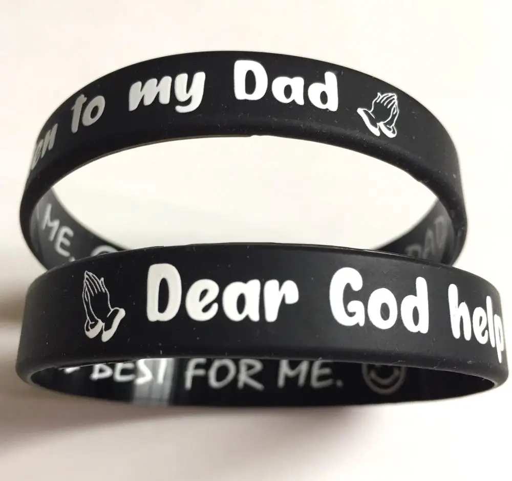 Оптовая продажа 20 шт. детские силиконовые браслеты для мамы папы сына дочери