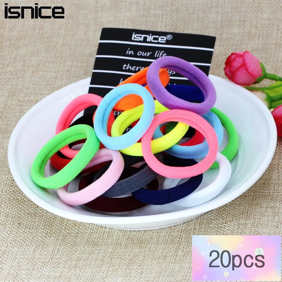 Randomly Color 20pcs Женские украшения, головной убор, резинки для волос, резинки для волос для девушек, аксессуары для волос для женщин, резинки для волос, резинки - Цвет: Randomly Color 20pcs