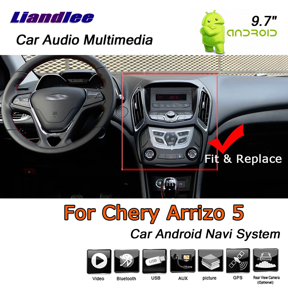 Мультимедийный плеер Android для Chery Arrizo 5 2016-2019 стерео вертикальный экран видео Wi-Fi USB