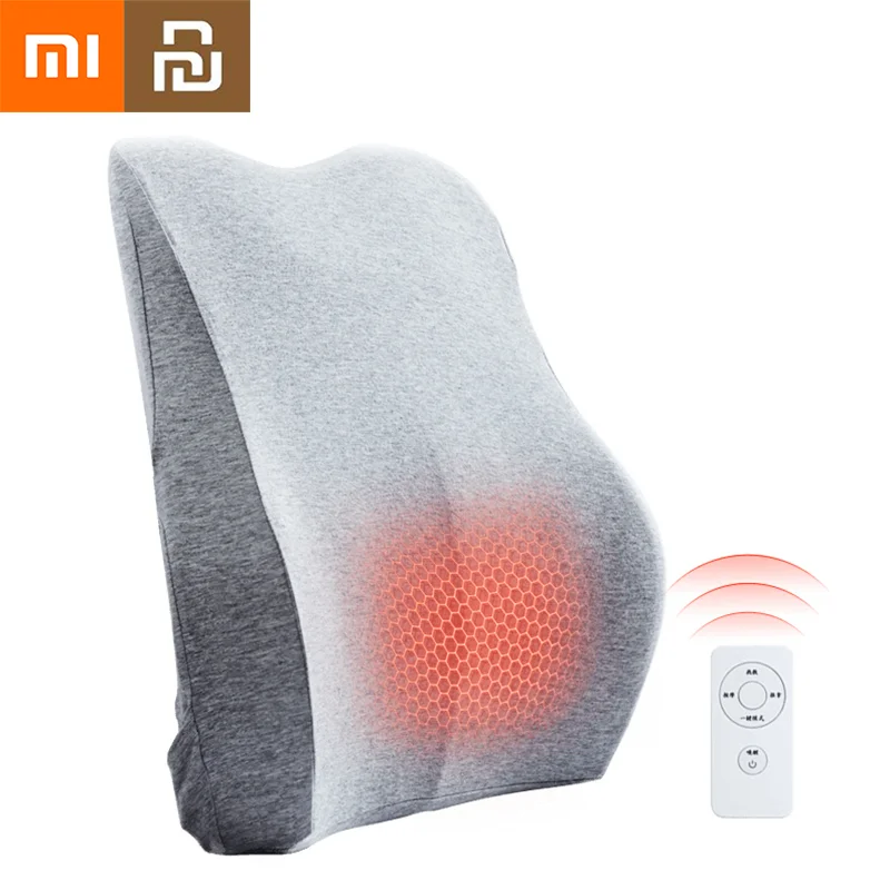 

NEW2022 Xiaomi Youpin Hot Compress Simulation Massage Lumbar Support Office Cushion Car Seat Lumbar Pad Backrest Lumbar Support