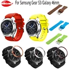 Ремешок Gear S3 Frontier для часов Galaxy watch, 46 мм, Стильная рамка, защита корпуса для Samsung Galaxy 46 мм, Gear S3