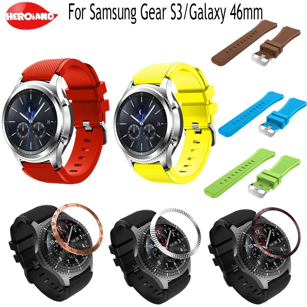 Ремешок для Gear S3 Frontier band Galaxy watch 46 мм защитный чехол Samsung S3|Смарт-аксессуары| |