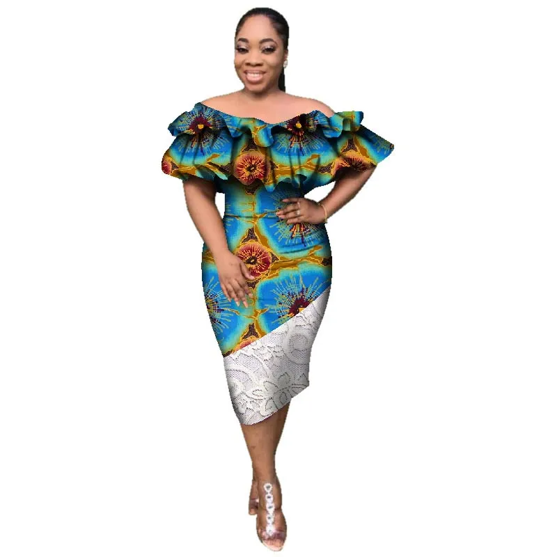 Африканское платье африканская одежда для женщин модные восковые платья из