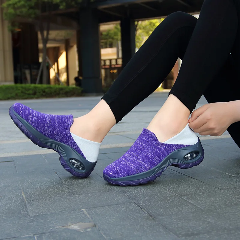 

Air Cushion Sneakers for Woman Women's Shoes Platform Sock Shoes Lady Sport Walking Shoes Fashion Trainers Plus Size 35-42