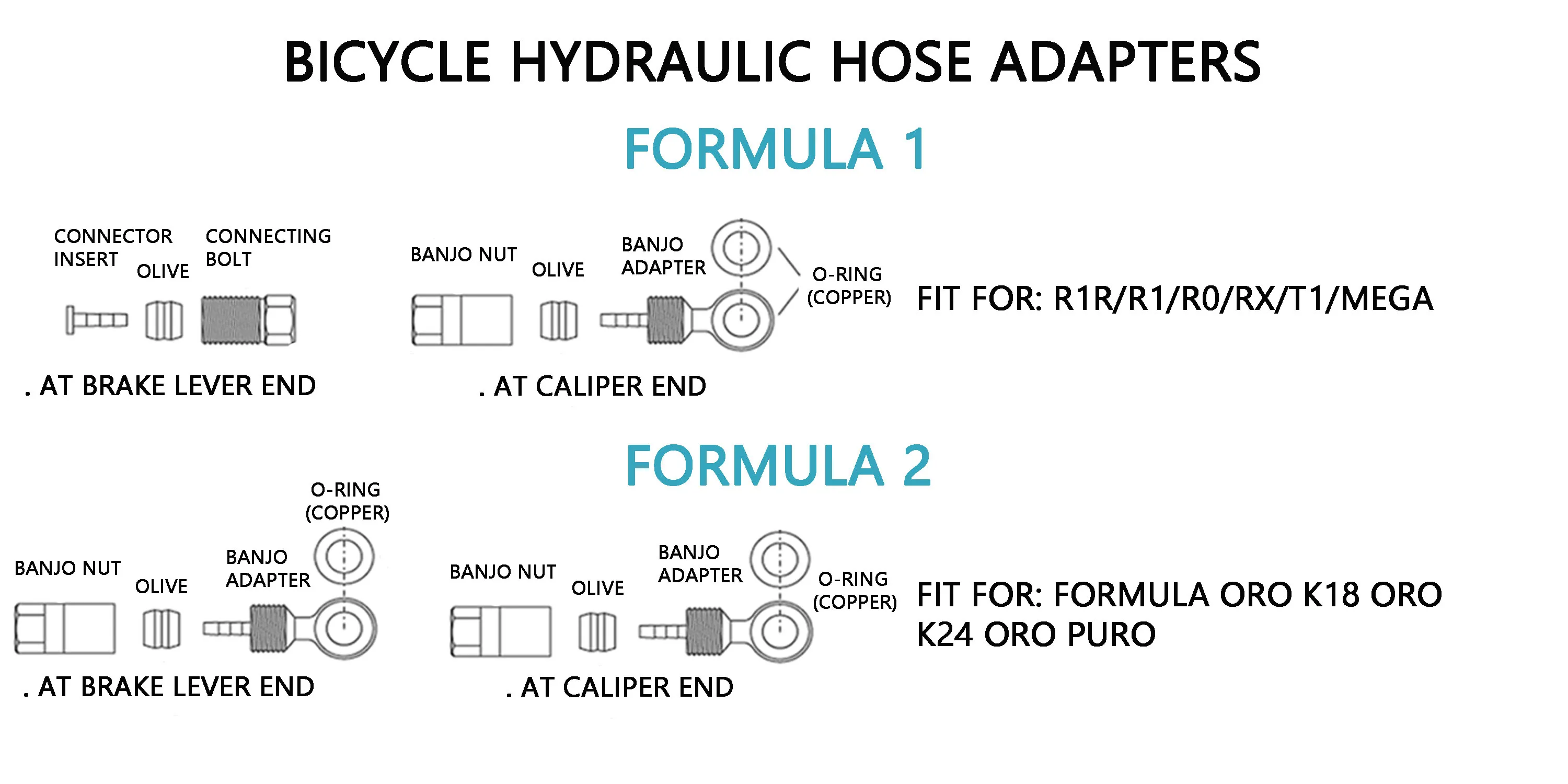 Велосипедный гидравлический шланг с адаптерами соединитель и набор Banjo для Shimano