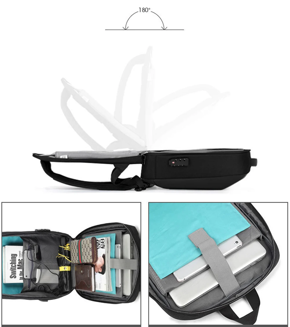Многофункциональная сумка для ноутбука/рюкзак с защитой от кражи