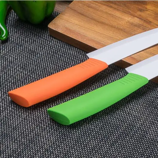 Керамика Ножи одиночный 3 дюймов белый лезвие с цветными ручками кухонные ножи