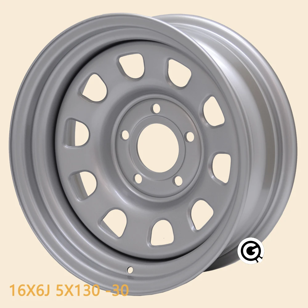 16 дюймовые стальные колеса 6J 5 отверстий 5X130 офсетные отрицательные 30 V80