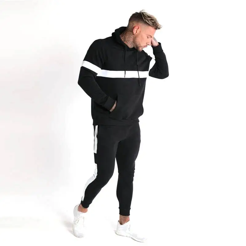 

2020 New Men's Autumn Hoodies Tracksuit Set Male Sweatshirt Sweatpants Multi-pocket Fashion Trousers+ High Street Jackets Sets