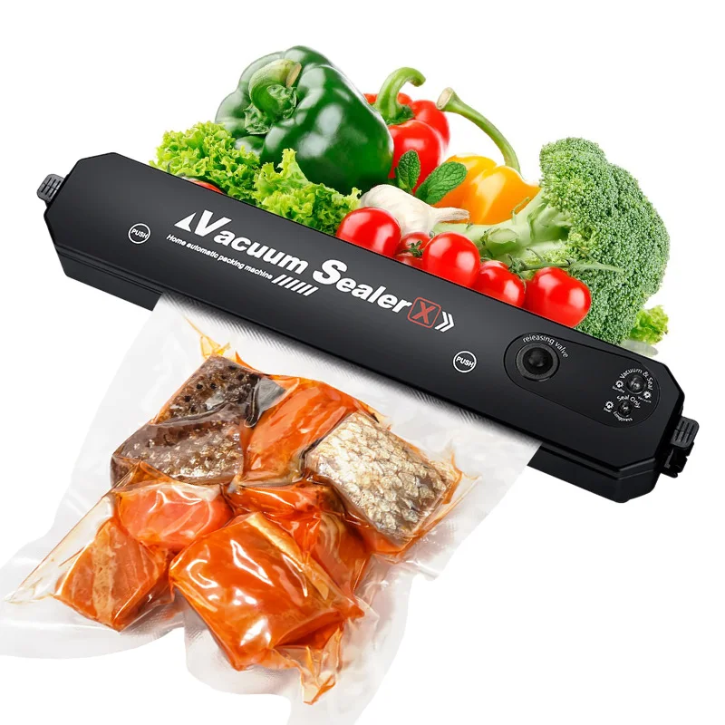 Aferidor do Vácuo Sistema de Selagem a ar Aferidor do Agregado Embalagem de Alimentos Máquina Automática Vácuo Vacume Familiar Incluindo 10 Pçs Bolsas