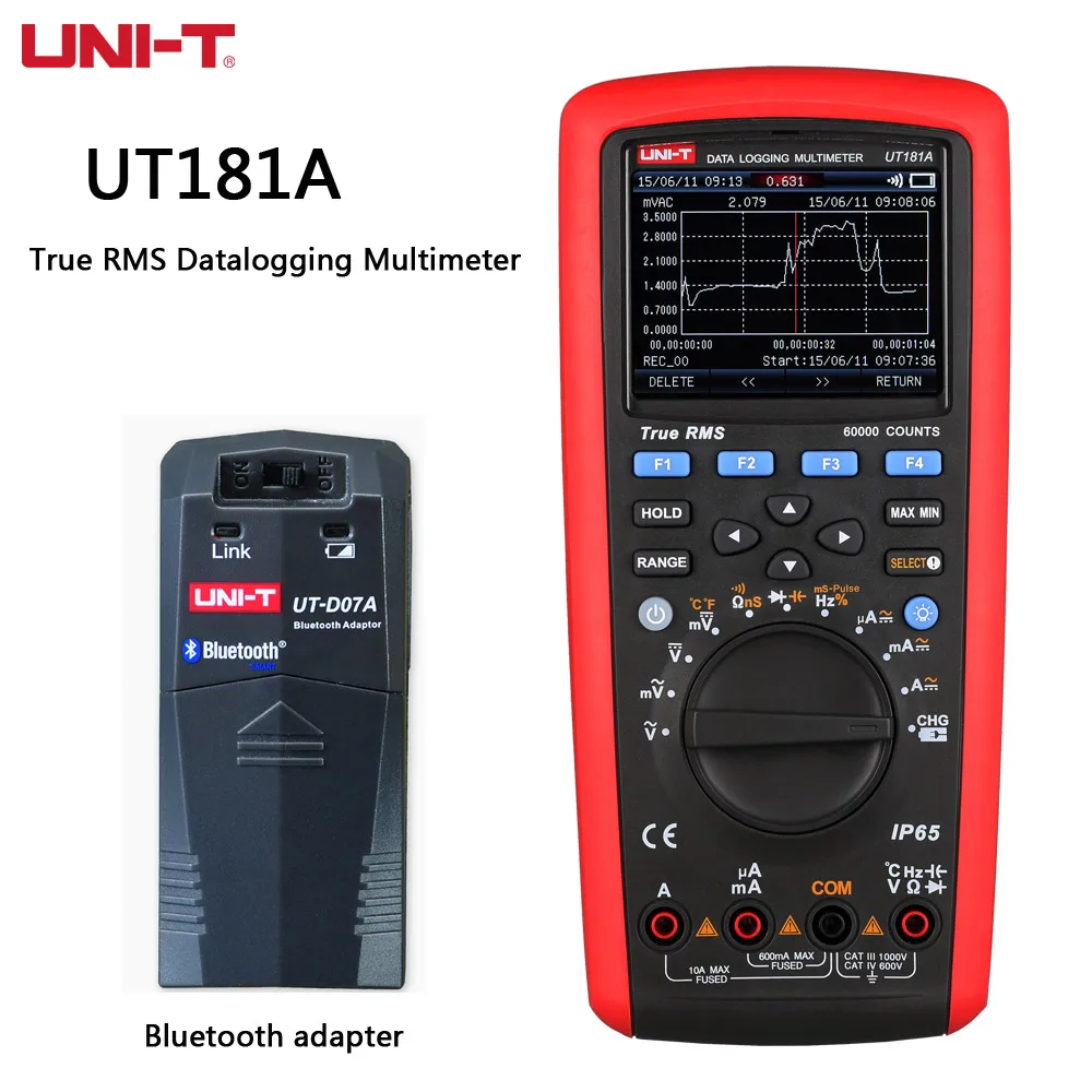 Промышленный Цифровой мультиметр UT181A UNI-T отсчетов для ПК измерения емкости и