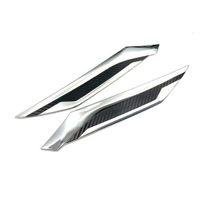 Черный + покрытое зеркало 1 пара автомобиля наружная Передняя головка свет