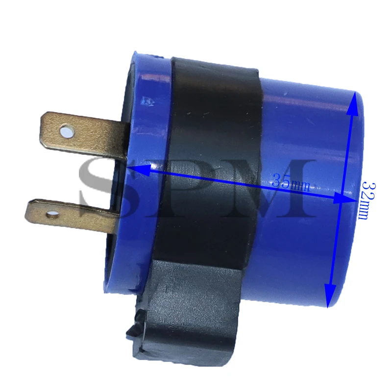 1 шт. с источником питания от постоянного тока 6V 12V Вход мотоцикл синий встроенный