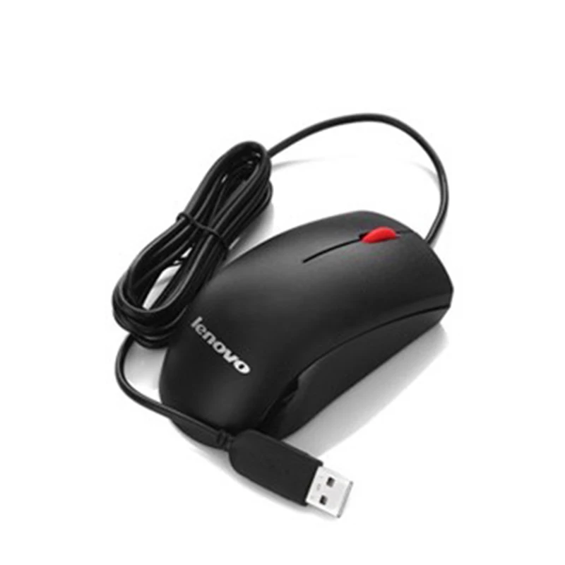 Lenovo Mouse M120Pro 1000 точек/дюйм Проводная Красная резиновая роликовая оптическая мышь